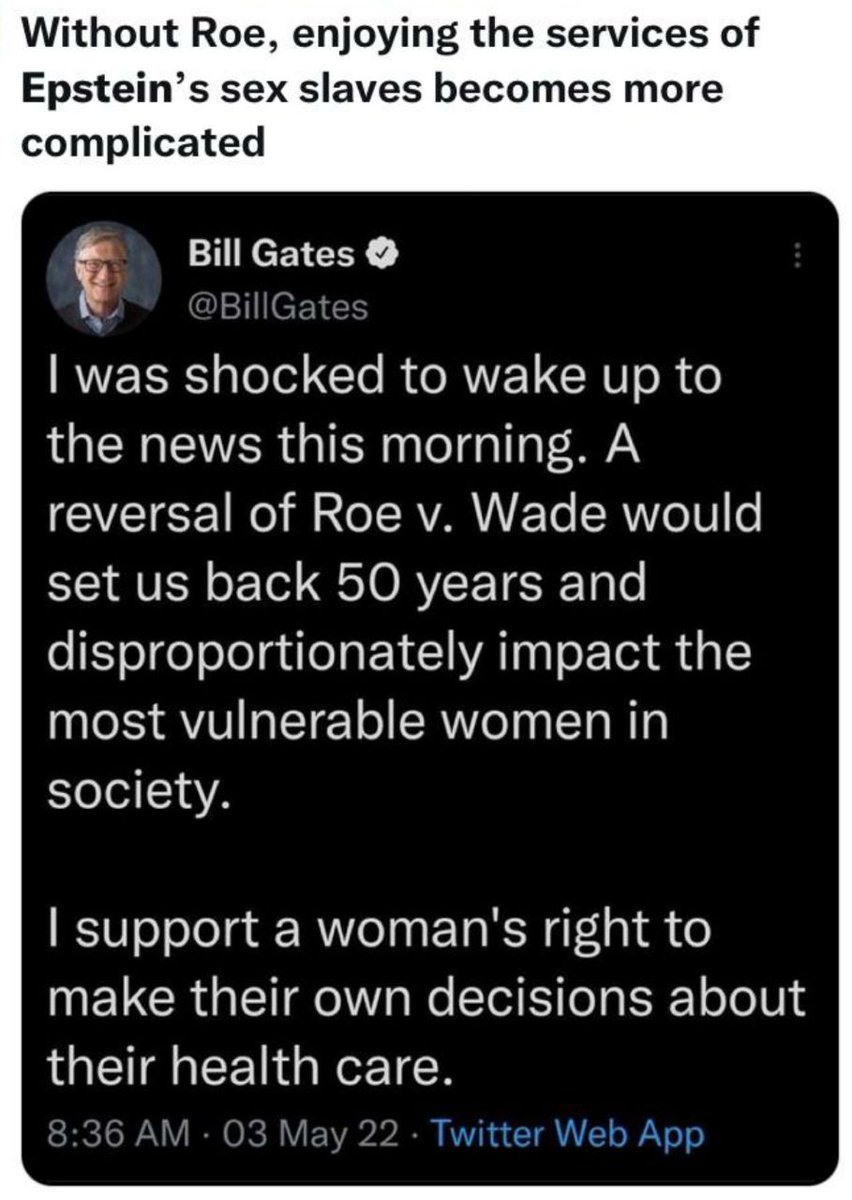 TH27 (@tonyhaynes27) on Twitter photo So Bill Gates thinks its the womans right to her own health to kill babies but don't have the right to not get the shot.. Two Faced Bill Gates <a href="/BillGates/">Bill Gates</a> <a href="/elonmusk/">gorklon rust</a> So Bill Gates thinks its the womans right to her own health to kill babies but don't have the right to not get the shot.. Two Faced Bill Gates <a href="/BillGates/">Bill Gates</a> <a href="/elonmusk/">gorklon rust</a>