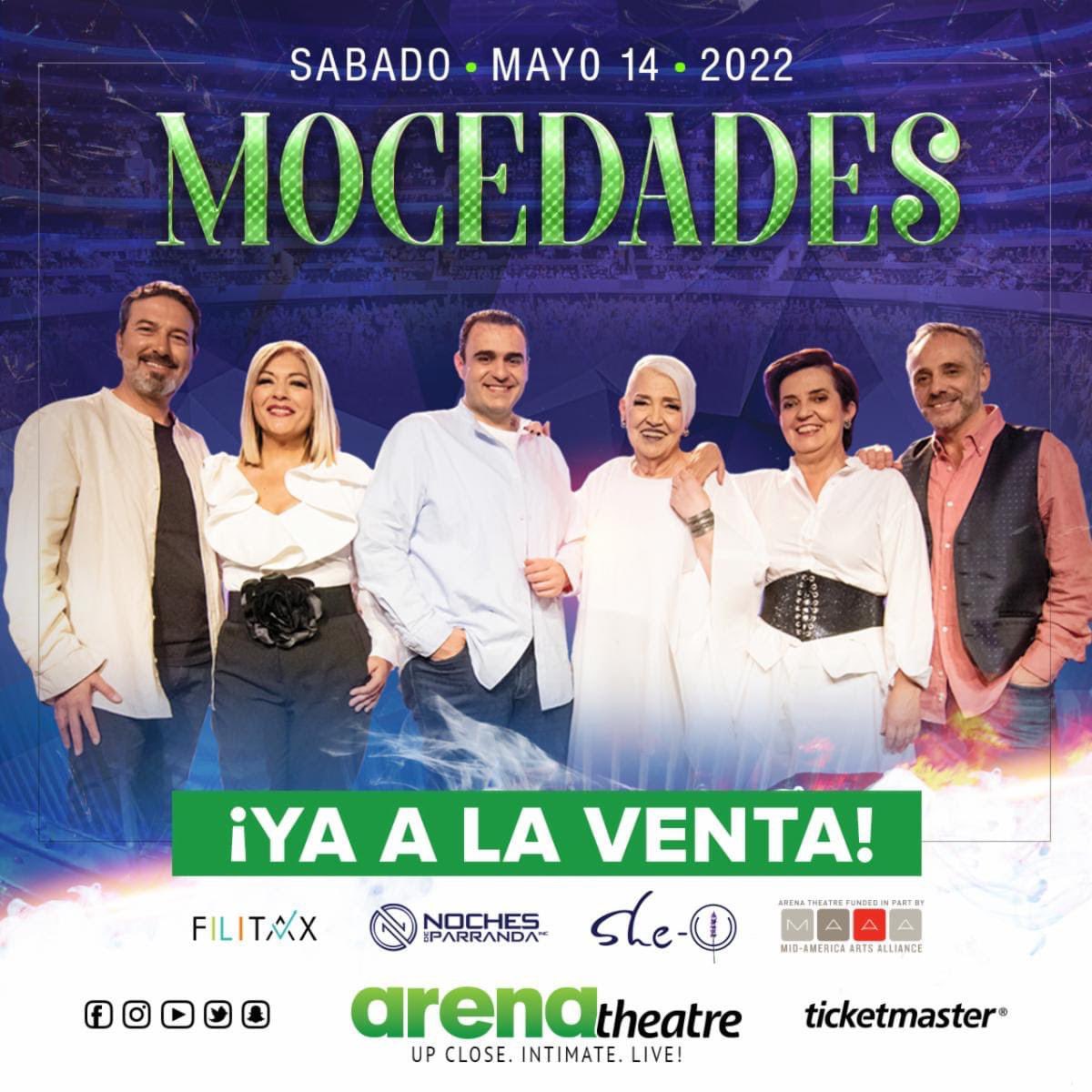chulyevents's tweet photo. Preparate para ver a @Mocedades_ 5/14/22 y @Martisima_SoyYo 
@Ana_Torroja  en @arenatheatre 
6/11/22 Boletos disponoibles en @Ticketmaster 
Si deseas tener la Oportunidad de Ganar boletos Gusta solo: RT, Good Luck 🍀 https://t.co/8xTD0qXP8O