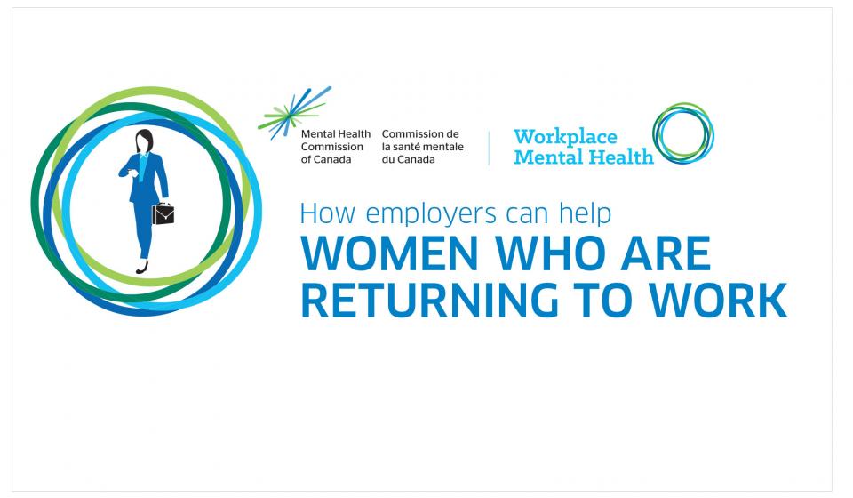 It's #MaternalMentalHealthDay. Many women face challenges when returning to work after maternity leave. This resource will assist employers who wish to support women employees' mental health as they return to the workforce. bit.ly/3MHk8To #maternalMHmatters