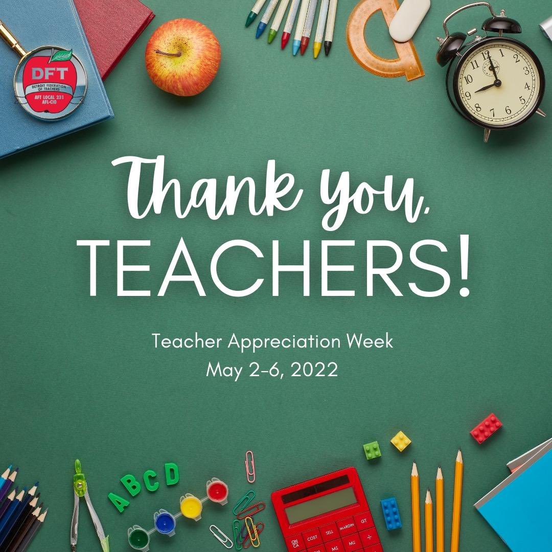 Thank you Teachers! 
#TeacherAppreciationWeek