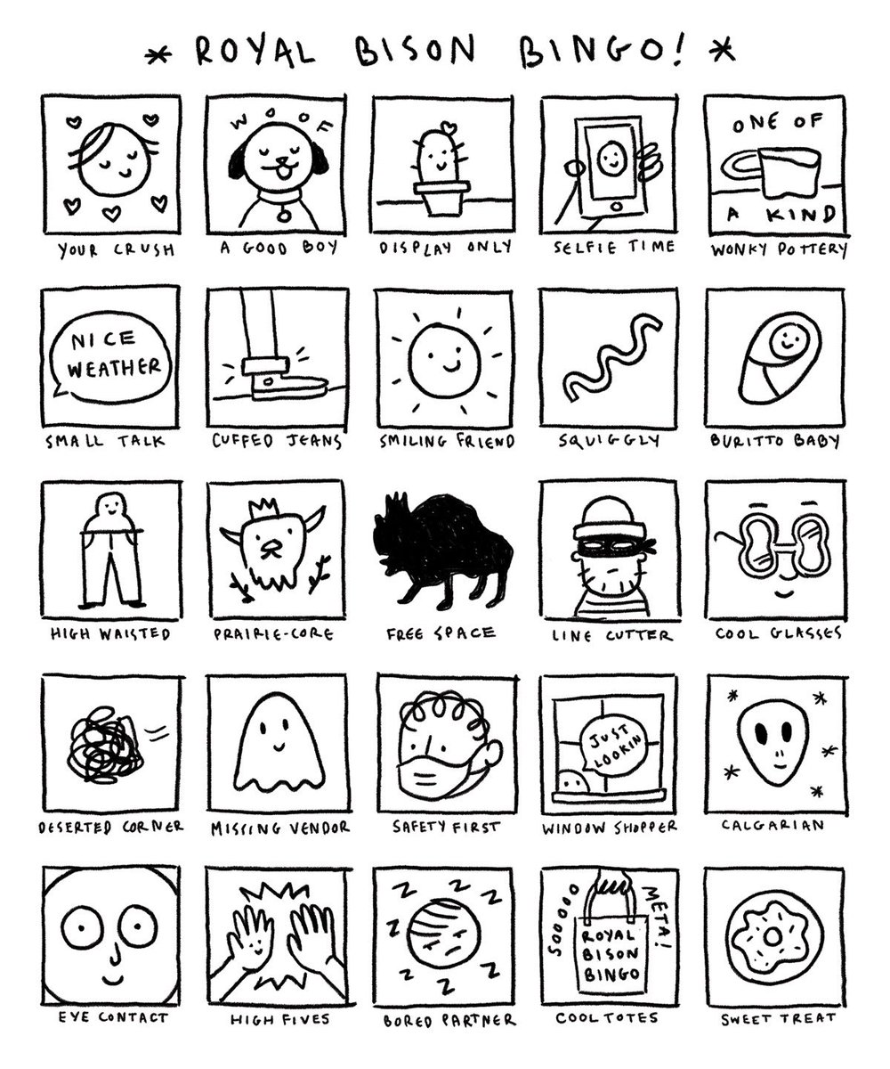 theroyalbison's tweet photo. TAG YOURSELF! I’m prairiecore 🌾

Also, you can play Bison Bingo™️ IRL this weekend to enter to win one of our rad spring tote bags! https://t.co/7p1ikt08b1