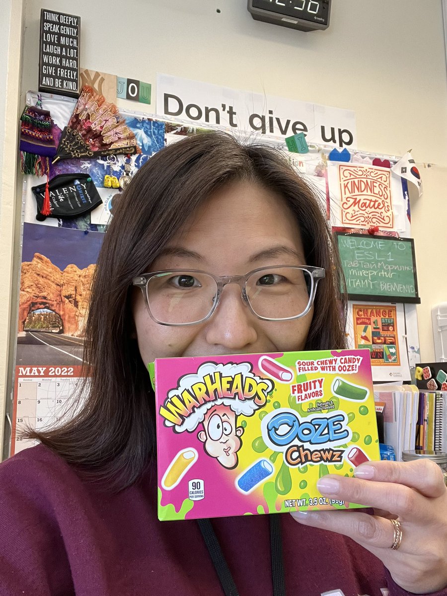 JouChristina's tweet image. Funny how my students @214Newcomer @District214 know me so well. 😝😂🥹❤️#TeacherAppreciationWeek #sourcandy #willworkforfood