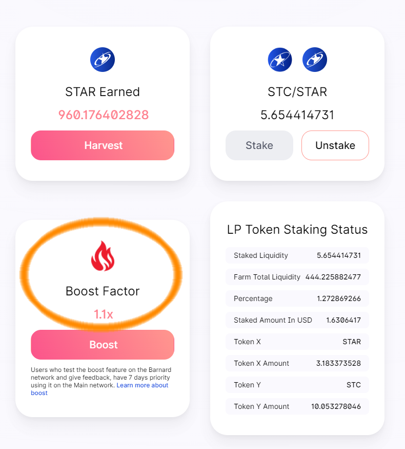 heidachun's tweet photo. 🗼❤️🗼When using Boost, a user continues to increase the amount of veSTAR or LP Tokens, the Boost factor does not necessarily increase. This is because the supply of veSTAR or the total amount of LP Tokens changes in real time https://t.co/SsmN3KYTir
