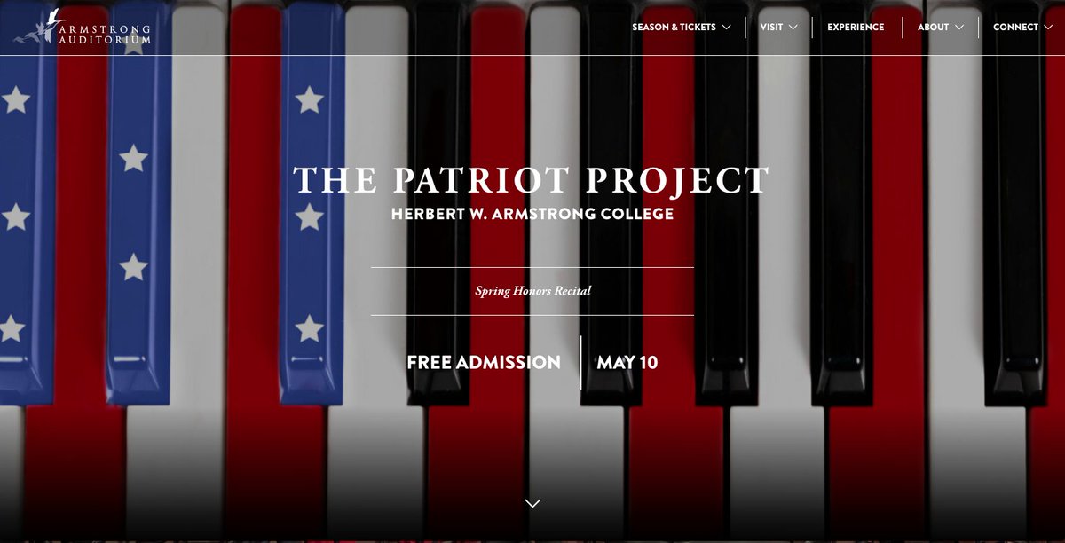 ArmstrongArtsHQ's tweet photo. Do you love America? Then you absolutely MUST come to this semester's Honors Recital! With a second half dedicated entirely to American tunes and melodies, you won't want to miss The #PatriotProject.
Tuesday, May 10, 7 CST, at @ArmstrongAud or on https://t.co/lk8t6V3P4K. https://t.co/m1snrnDbwl