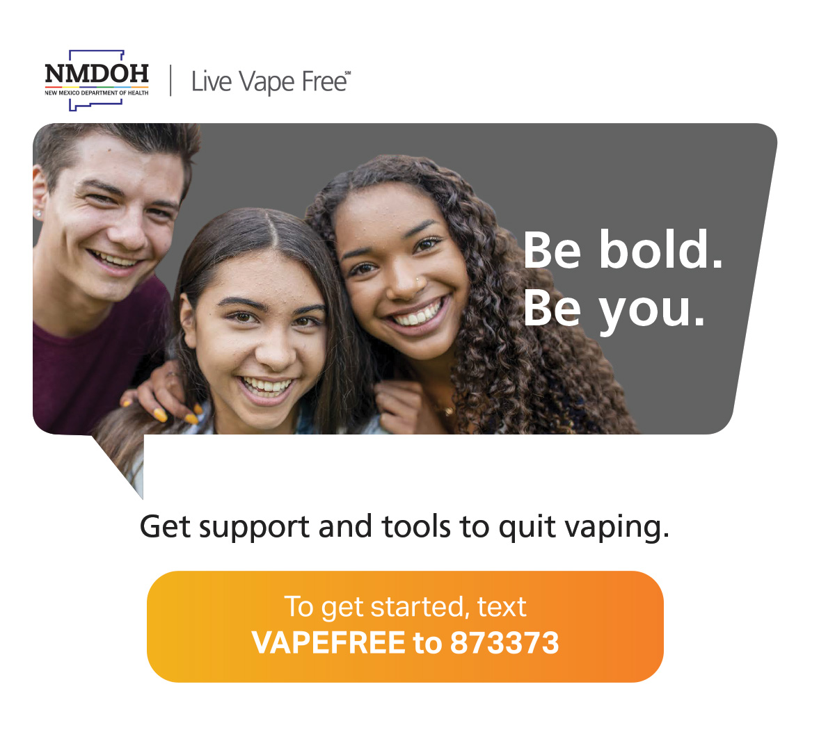 NMDOH's tweet photo. Did you know? 34% of New Mexico high school youth reported currently using tobacco products (including e-cigarettes). 

NMDOH’s LIVE VAPE FREE program provides resources and support to quit #vaping for good. Learn more:  https://t.co/2GNJWg7AsU

#quit #quitvaping #diditforme https://t.co/jDgVyY8pP6
