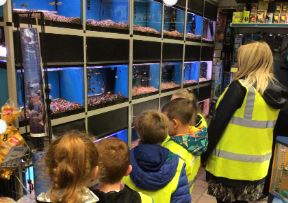 Thank you to Lesley and the team for welcoming us to The Helensburgh Pet Shop this morning 😀 Our new fish are settled in their tank and being admired by all! 🐠 #community