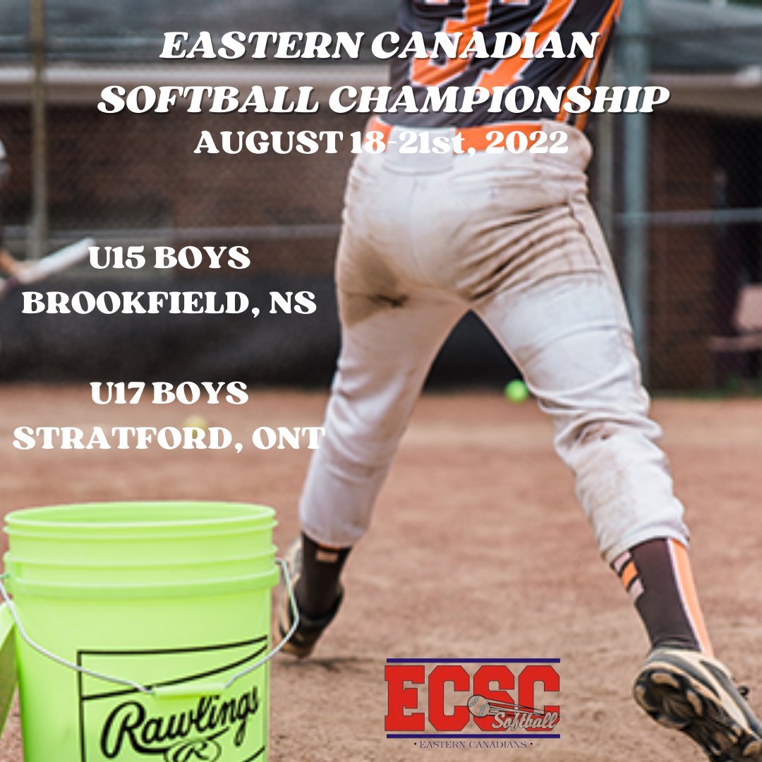 ECSCsoftball's tweet image. 2022 Eastern Canadian Championship Host Locations have been set. 

Les lieux hôtes des Championnats de l'Est du Canada 2022 ont été établis.

@softballnb @softballnl @softball_ns @softballontario @ontariopwsa @OASAsoftball @softballquebec