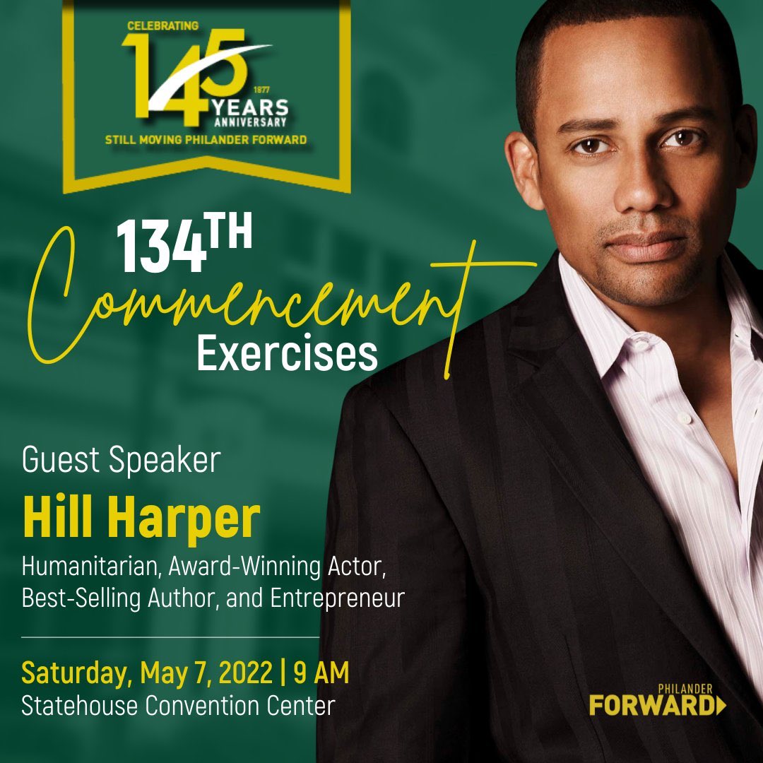 admissions_psc's tweet photo. Hill Harper is the guest speaker at this years 134th Commencement Celebration! We’re excited to have him https://t.co/ydoruCSxV9
