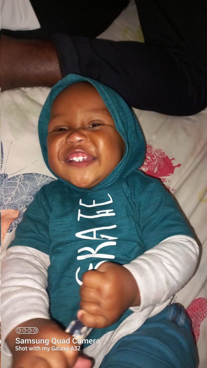 My son's smile when he knows he's about to do something horrible 😈