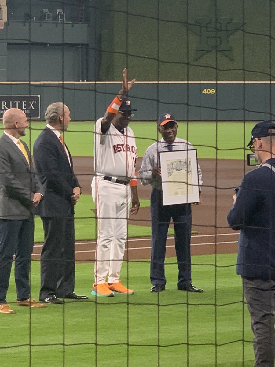 The city of Houston declares today Dusty Baker Day!