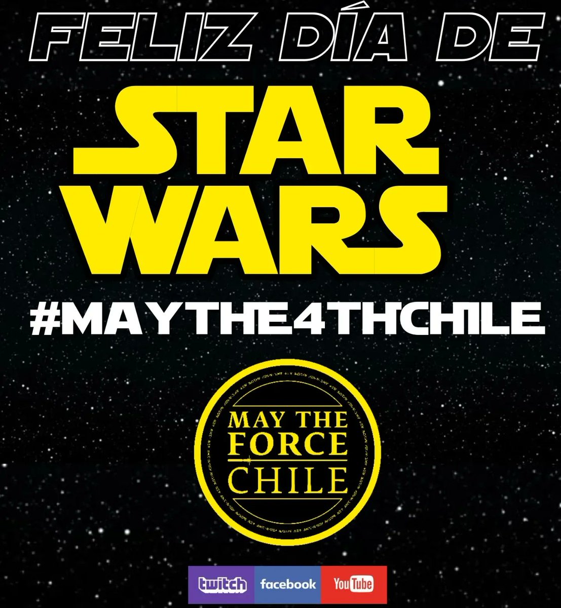 maytheforcecl's tweet photo. Feliz #diadestarwars hoy celebramos en las redes sociales de https://t.co/WfZE8Nrigl #MayThe4thBeWithYou https://t.co/eNoRNaLvtT