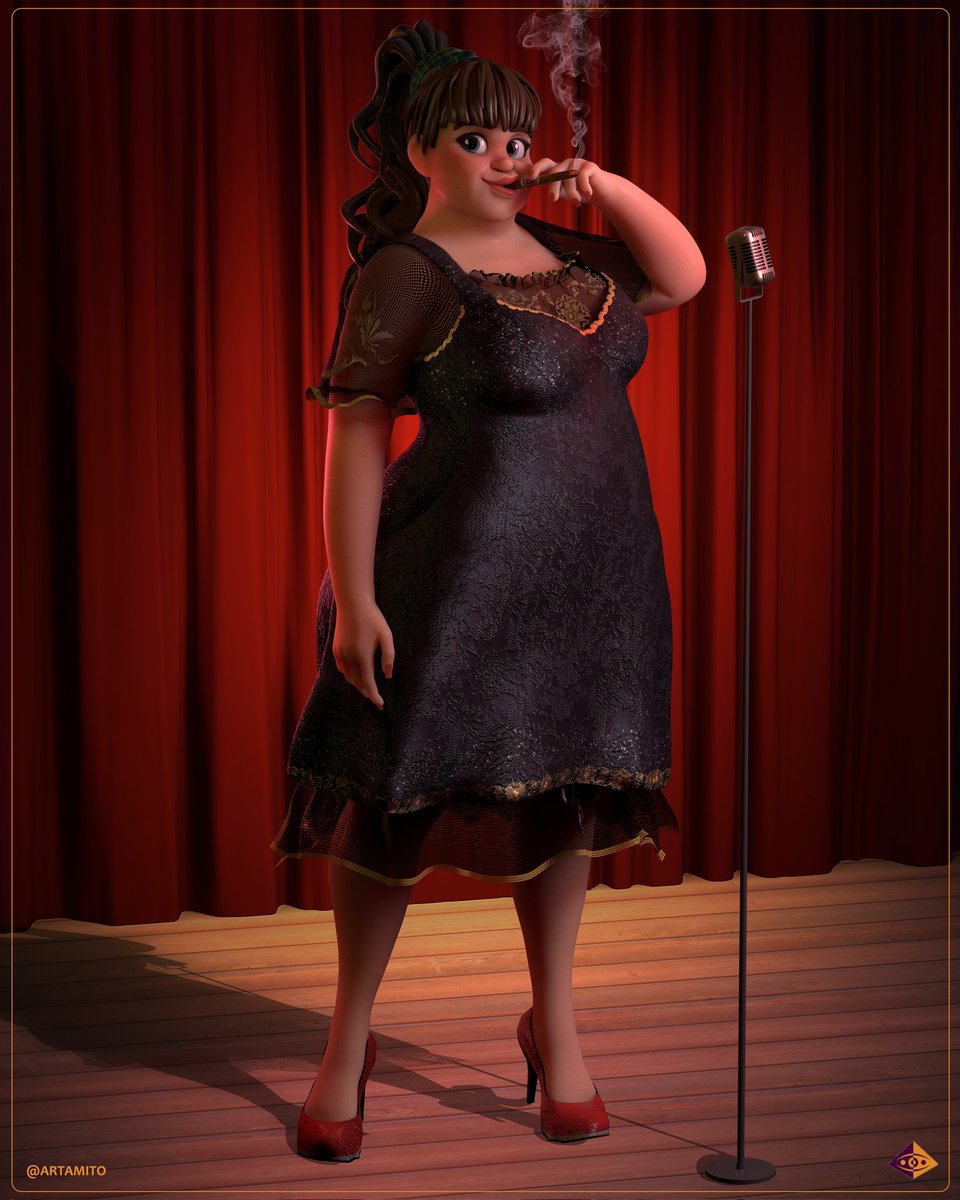 Doris ✨ 
3D Character design. She was a singer in 1930s... 
#artamito #3Dartist #3D #disney #3dcharacterartist #characterdesign #zbrush #animation #3dart #3drender #3dcharacter
