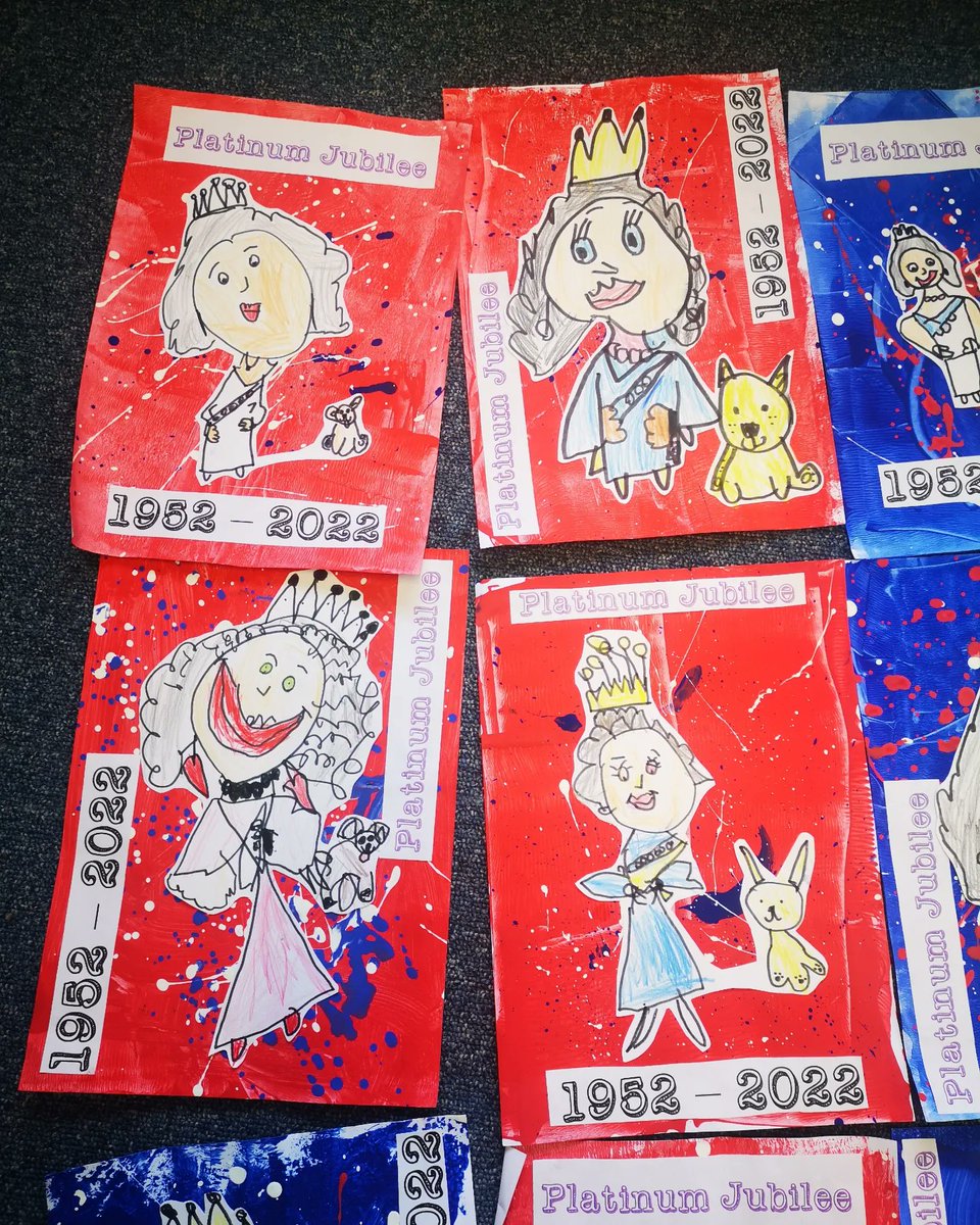 Miss_AppleEYFS's tweet photo. Just how fabulous is this Jubilee art by Reception children......yes ...that's correct....I said RECEPTION ....as in 4 and 5 year olds!!! #jubilee #jubileeart #eyfsart #EYFS #eyfsteachersofinstagram https://t.co/NhOkRbhblO