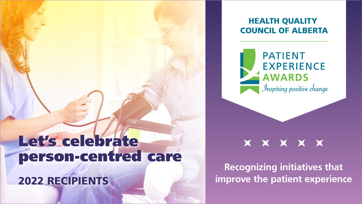 HealthQltyAB's tweet photo. We are thrilled to recognize four initiatives that improve Albertans’ experiences in accessing or receiving healthcare services. Announcing our 2022 Patient Experience Award recipients! 📣 👏https://t.co/XVGAdMha75
#ABHealth #PXAwards22 #PatientExperience https://t.co/8VHiKjM0kW