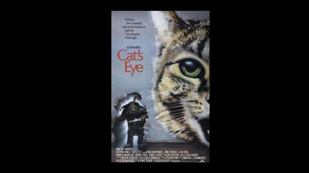 New streaming - Cat's Eye on Peacock - a 3 horror story bonanza -  called Quitters, Inc., The Ledge, and General. Film is almost 40 years old, but still worth watching. 

 #newhorrorstreaming #horrorstreaming #catseye https://t.co/WifYQHFIgO