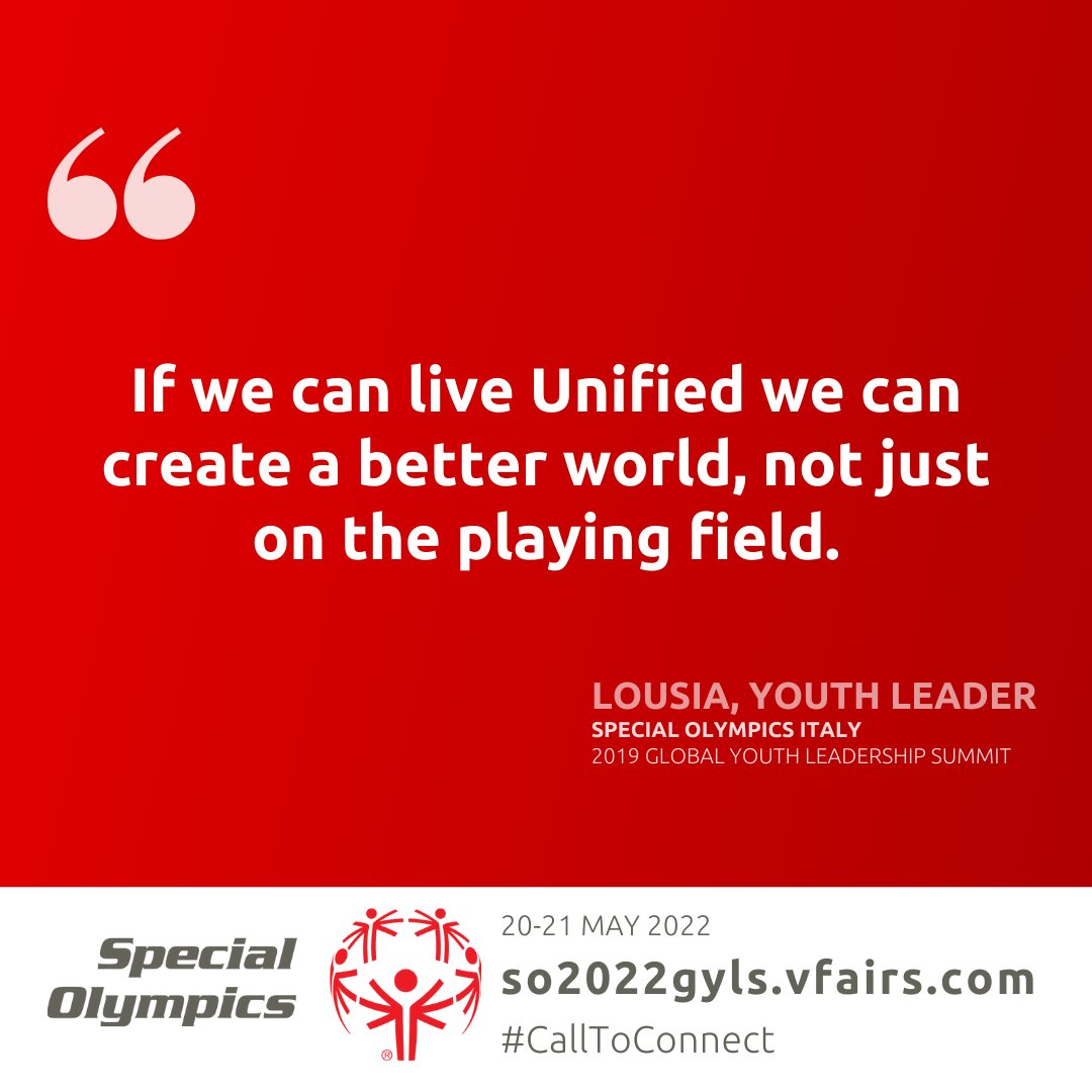 Young people around the 🌏 are leading the way for a more inclusive future! Will you join them? Visit fal.cn/3okAk to register for the Special Olympics Virtual Global Youth Leadership Summit ✍️ #CallToConnect