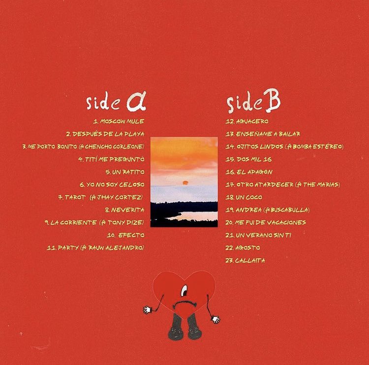el nuevo album de bad bunny tiene doble cara como mi ex jaja