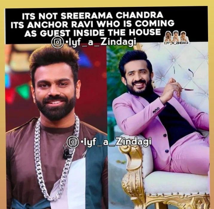 Trends_Ravi's tweet photo. Tommorow @anchorravi_offl is going to enter BB house
Stay tuned for more updates
#anchorravi https://t.co/sXON4cpBT9