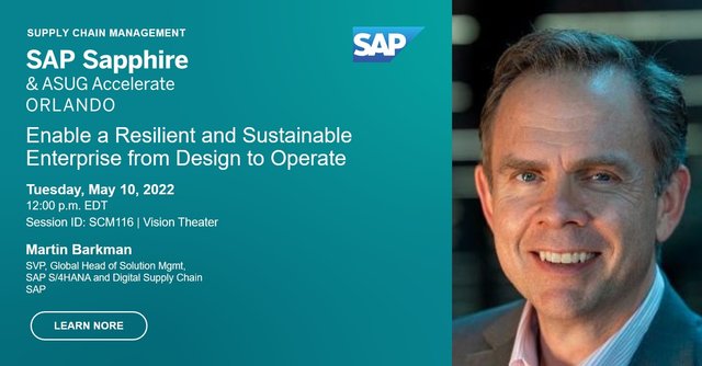 Learn how SAP solutions can fortify your supply chain and operational processes from end to end, to mitigate disruption – helping you become more agile, productive, connected, and sustainable. bit.ly/3FgQNwn