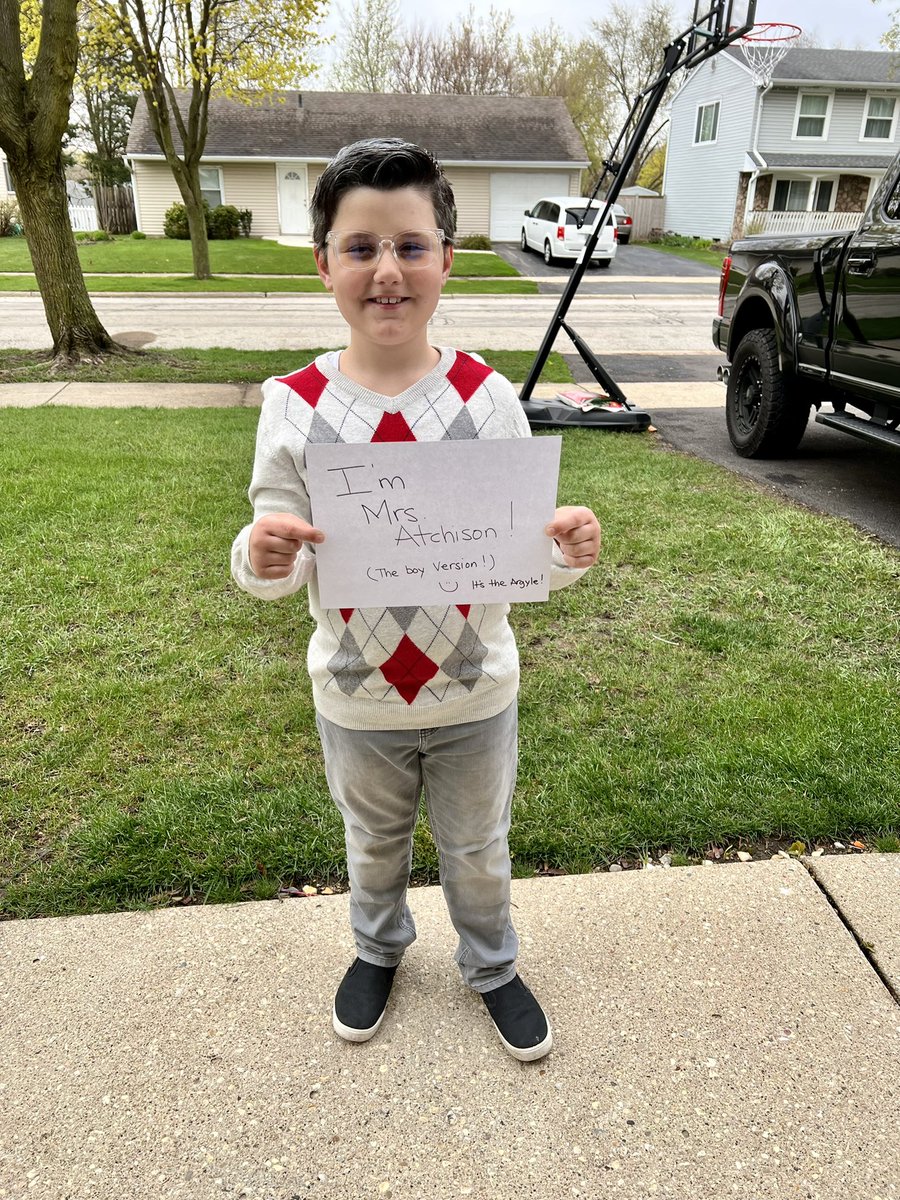 #wackywednesday at school today was Dress like your teacher day! Rudy feels like he nailed a ‘Boy Version’ of Mrs. A! <a href="/D13Eagles/">Erickson Elementary</a> <a href="/willowreadie/">julie atchison</a> <a href="/PTOErickson/">Erickson PTO</a>