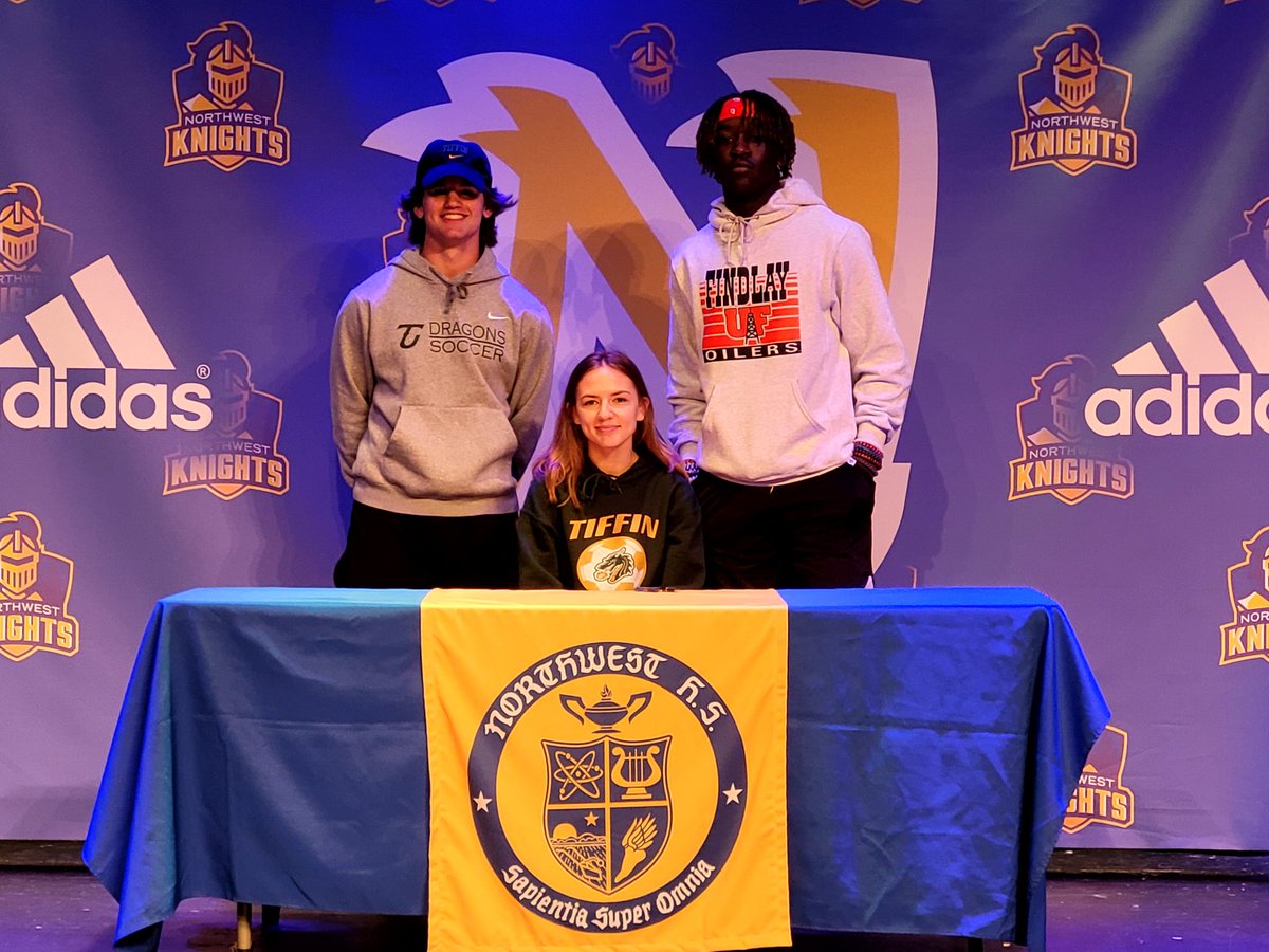 Congratulations to Adam Rowland (soccer, Tiffin Univ.), Jenna Adleta (soccer, Tiffin Univ.), and Kamare Frye (football, Univ. of Findlay) for continuing their academic and athletic careers at the next level! We know you will continue to make us proud!