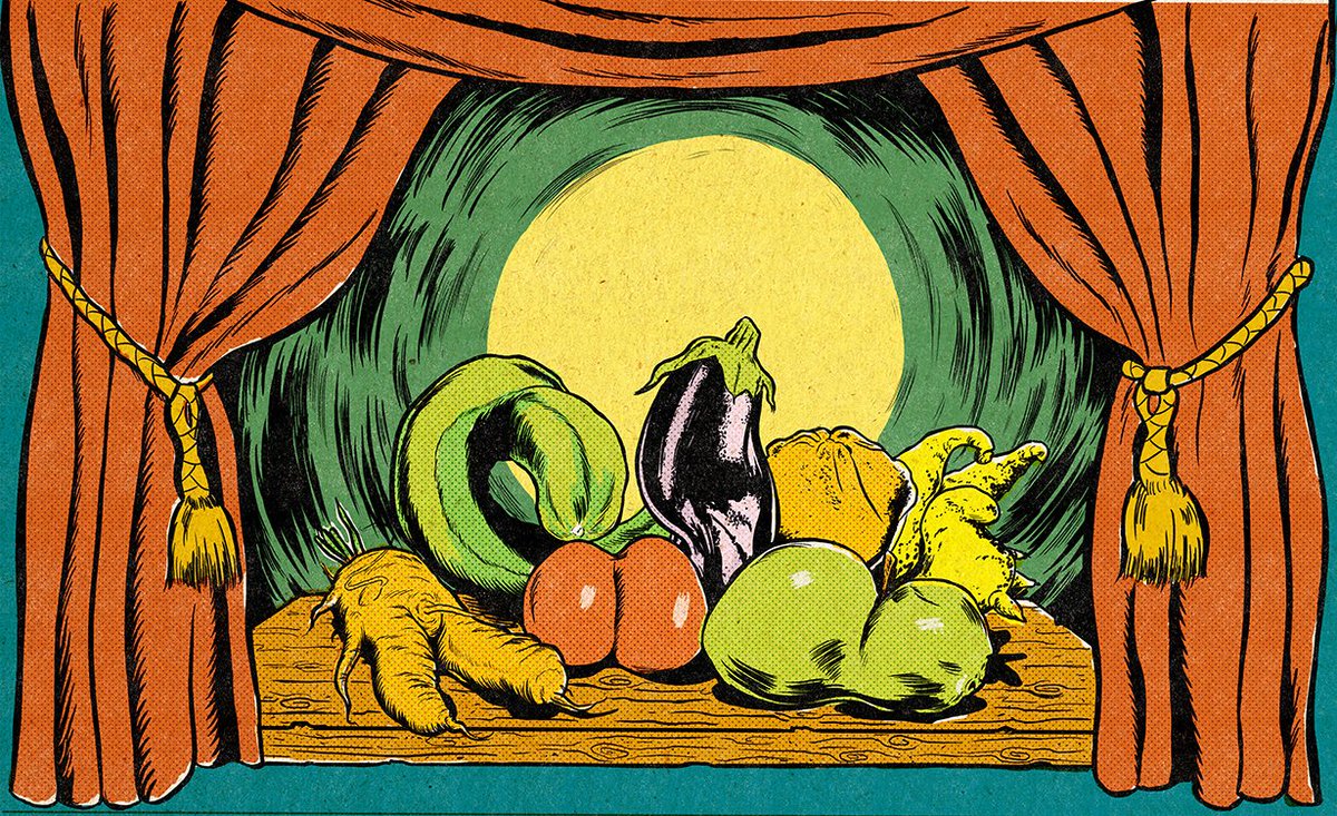 The Freak Fruit Show. New editorial illustration for the newspaper <a href="/elcorreo_com/">El Correo</a> &amp; Vocento Group. Article about the "ugly fruit", and it is that we keep throwing a lot of fruit just for the fact of not complying with the canon of beauty of supermarkets. elcorreo.com/antropia/espan…