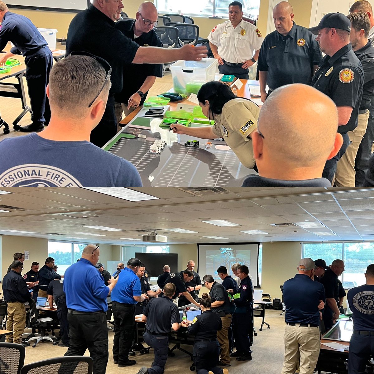 TXEMTF's tweet photo. First day of our #TXEMTF Ambulance Staging Management Team (ASMT) course. 

These EMTF members, representing 21 agencies, are tasked with managing the staging site &amp; mobilization of activated resources in times of disaster.

Especially important as we approach hurricane season. https://t.co/GecombPvfw