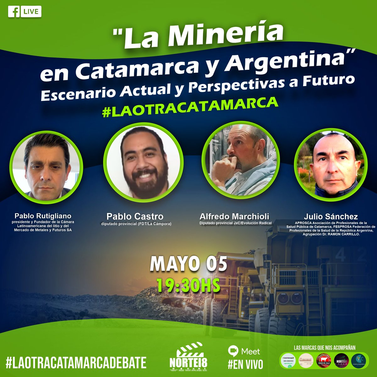 laotracatamarca's tweet photo. Este jueves 5
#LAOTRACATAMARCADEBATE 
@PabloRutiglian4 @alfredmarchioli https://t.co/hR1CHNeOmS