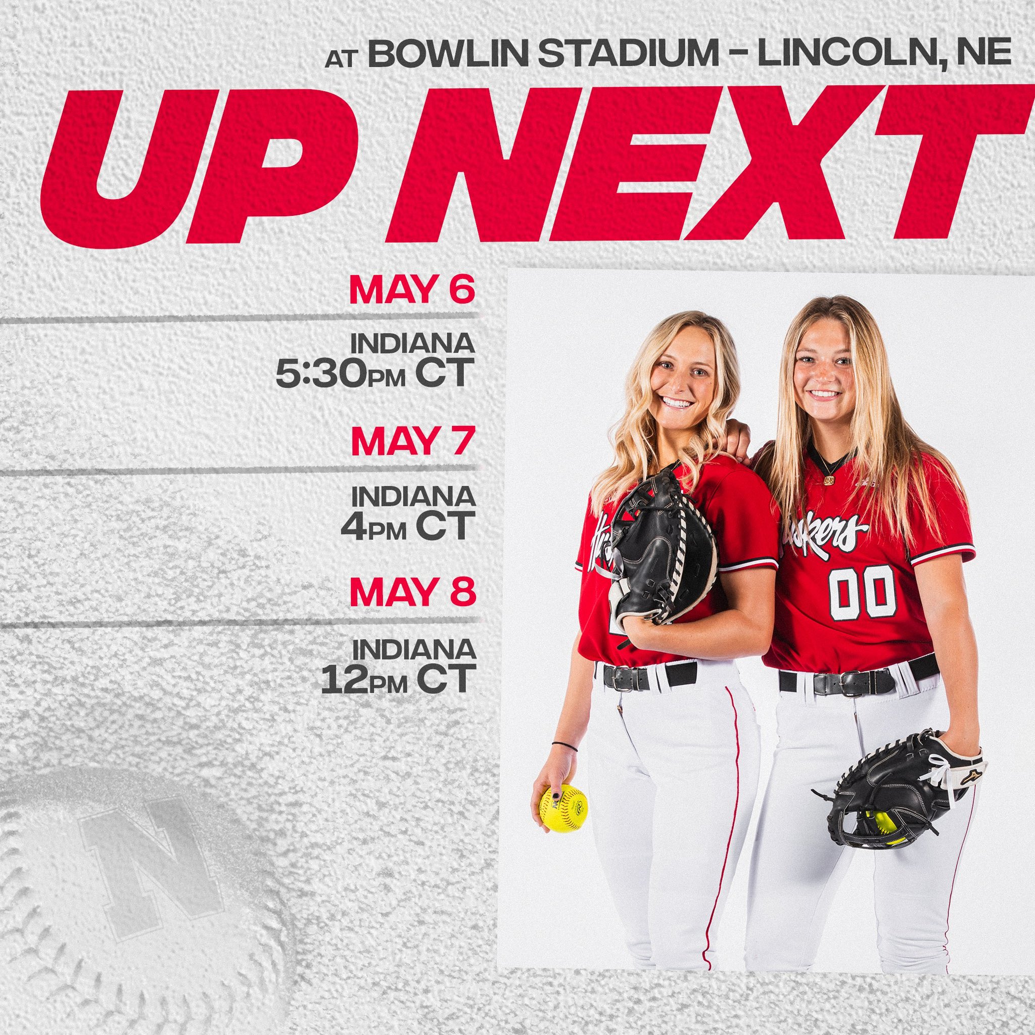 Nebraska Softball on Twitter "Up Next 👉 Final home series vs. the
