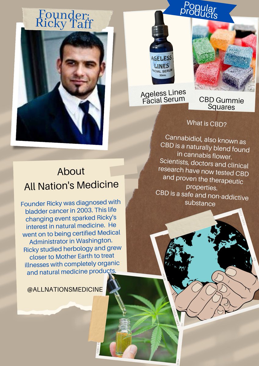 All Nations Medicine is here to provide the purest CBD supplements with a goal of achieving a holistic pain relief option for a healthy, active lifestyle. Our hand-crafted products are responsibly made &amp; paired with natural healing and therapeutic ingredients

#allnationsmedicine
