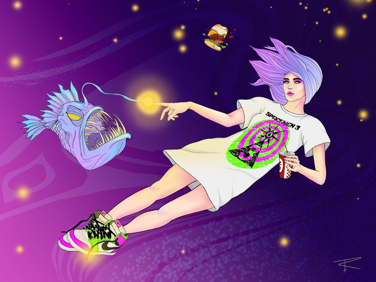 Rodrine_Lee's tweet photo. Ladies and ♪♪ Ladies and Gentleman we are floating in space ♪♪ Pt-2 
Really enjoying making this collection 
#NFTcommunity #nftcollectors #NFTartist https://t.co/SYAvAAyhW9