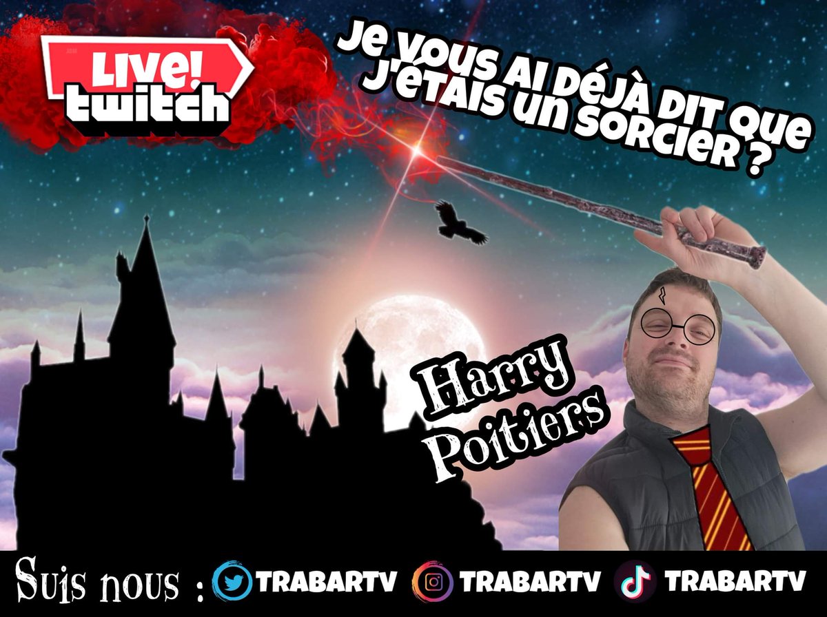 TrabarTv's tweet photo. Venez découvrir l'univers fantastique de Harry Poitiers sur :
https://t.co/87HZlJi9Wd
#twitch #twitchfr #twitchstreamer #twitchtv #scribles https://t.co/vvTEJVmqJ5