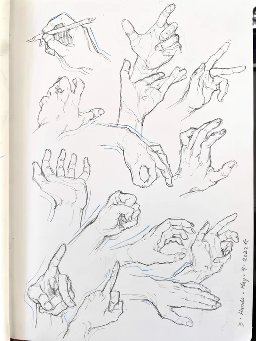 some hand studies 