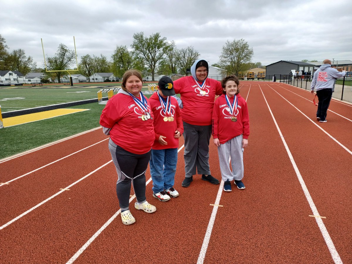 CCC Track and Field Day was a tremendous success. The kids had a blast! Thanks to Monroe City for hosting,volunteers,<a href="/Jostens/">Jostens</a> for providing food, @Eastbay and info@designitapparel.com for the T-shirts