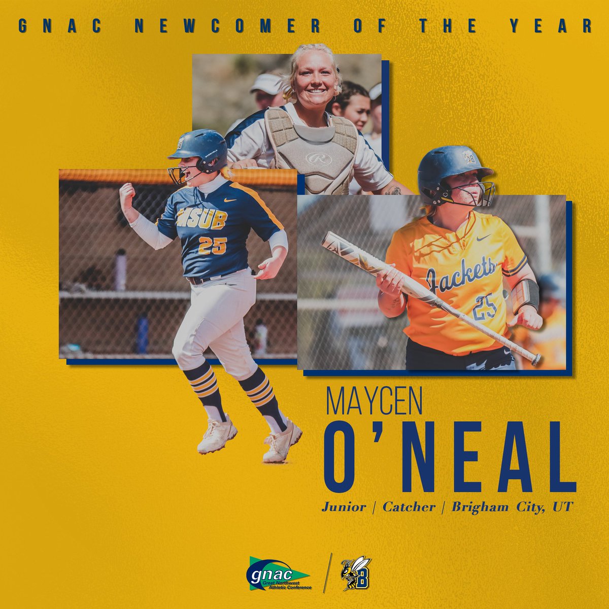 MSUBSoftball's tweet photo. To say Maycen excelled in her first D2 season would be an understatement!

Congratulations to @MaycenO for being the first Yellowjacket to win Newcomer of the Year honors since 2011! https://t.co/qU1n1SCGGg