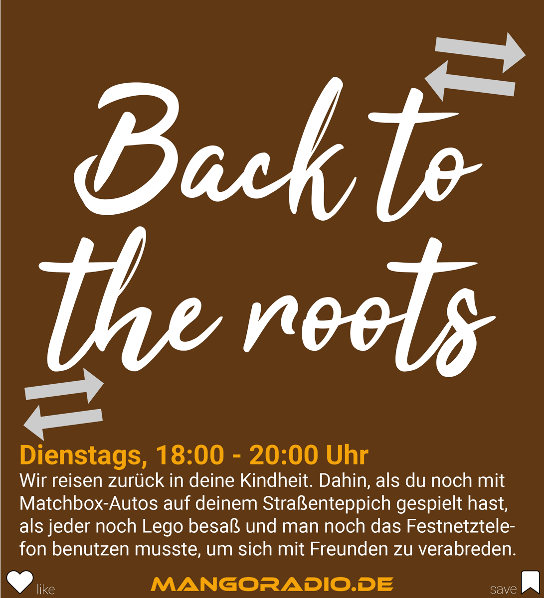Unsere neue #Playlist " Back to the
#Roots" ist seit einigen Wochen Online. Mit Songs aus deine #Kindheit.
•
#MANGORADIO - Wir sind deine #Musik!

Auf unserer #Webseite findest du alle Playlisten.
mangoradio.de
Tags: #radio #radiosender #mgr #mango