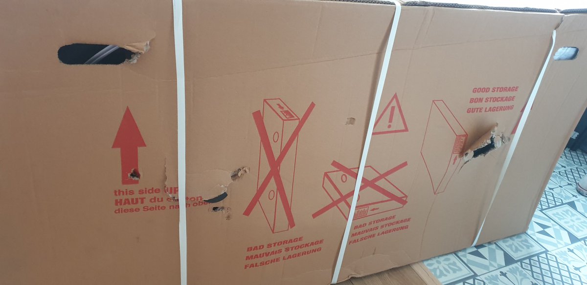 DanielRuston's tweet photo. @HouseofHelpers I have today recieved my items and company Evri, take no pride in what they do. As the box was damaged. luckily no damage to item. My concern is the product has been totally misold such as all chinese replica parts (sunrun) not Shimano to mention one. Please DM me https://t.co/D3Auj9fv7V