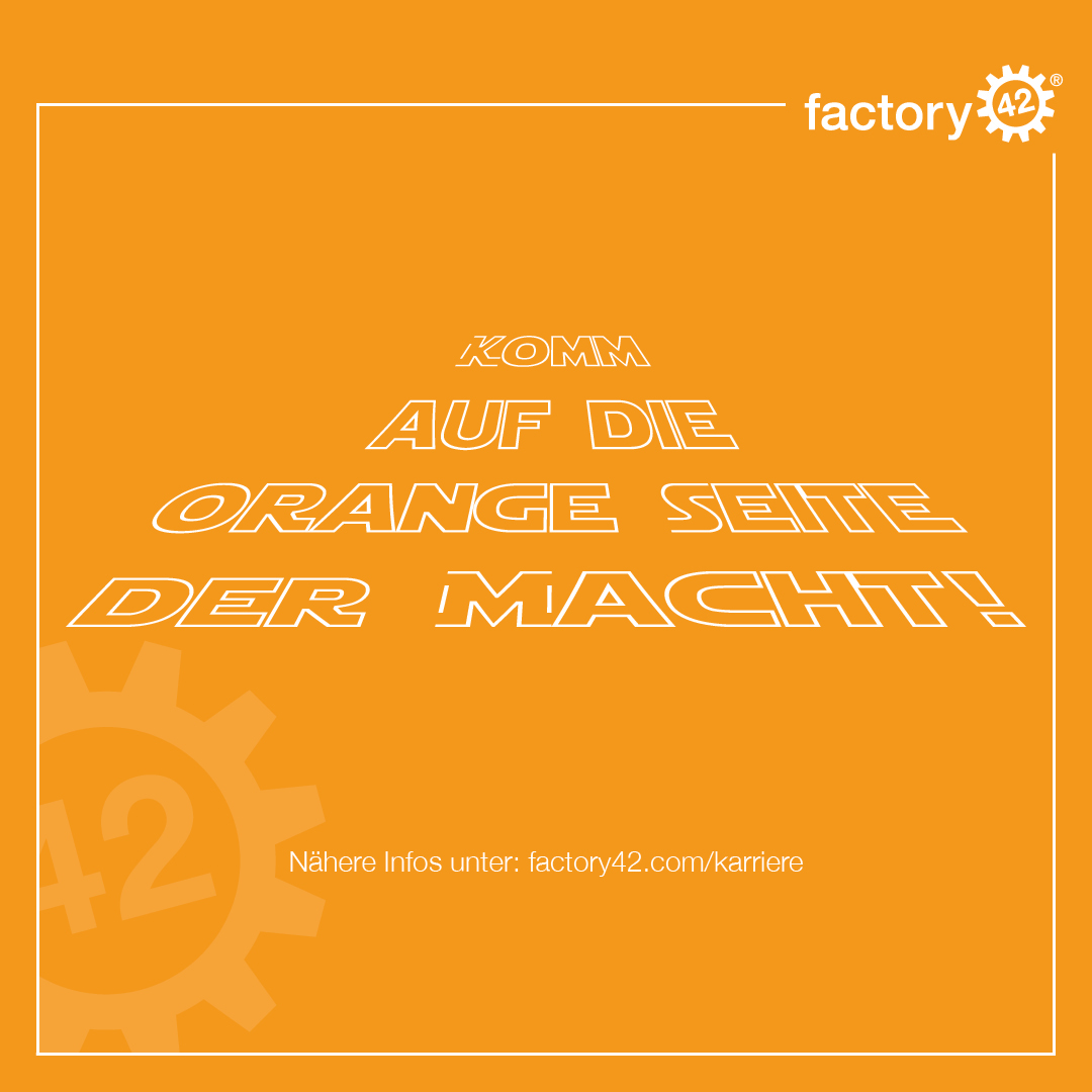 May the 4th be with #you! 
Alle Star Wars Fans brauchen hier wohl keine weitere Erklärung... 
Wir möchten den heutigen Tag zum Anlass nehmen Dich auf unsere Seite zu ziehen... 😎

bit.ly/3w41qhZ

#f42 #karriere #joboffers #bestplacetowork #joinus #orange #winasateam