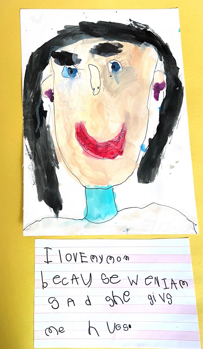 Kindergarten students thoughts on why they LOVE mom… 💕