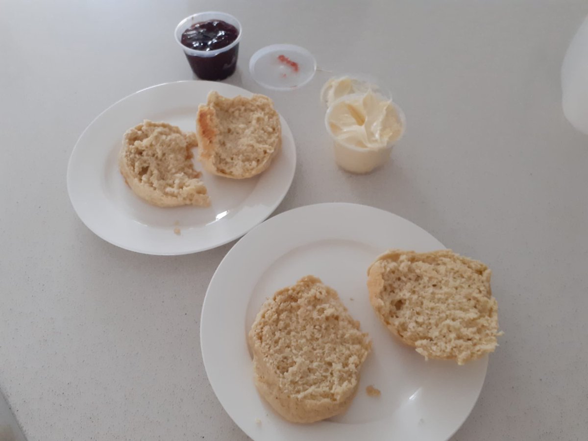 CavMaxi's tweet photo. Age old argument but is is clotted cream or jam first ? π€ #cornishtea https://t.co/QMC0JWIXtF