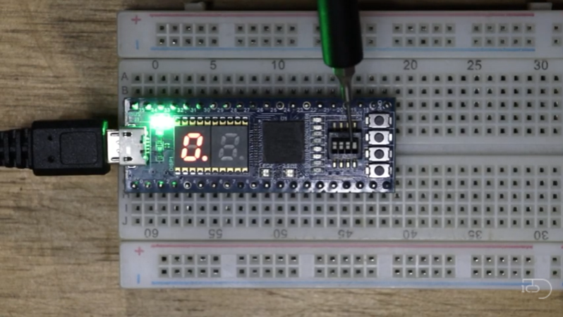 E14Community's tweet photo. The following example of #7SegmentDisplay is implemented in an FPGA by hardware/software co-design. How is this achieved? There are two designs: architecture and software: https://t.co/P6hG6YzHRH #Project14 https://t.co/cLLFB0l29H