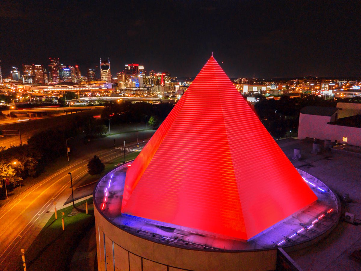 adventuresci's tweet image. Our pyramid will be RED for Ryman Day to celebrate the 130th anniversary of the Ryman Auditorium! ❤️ (@theryman)

Join the city of Nashville in celebration and learn more about this historic anniversary at ryman.com/ryman-130-cele…

#RymanAuditorium #RymanDay #AdventureSci