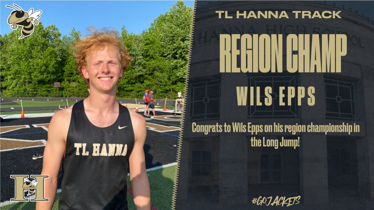 Our 2nd Region Championship of the night goes to Wils Epps in the Long Jump! @tlhanna_ad @tlh_jackets @coachjohncann