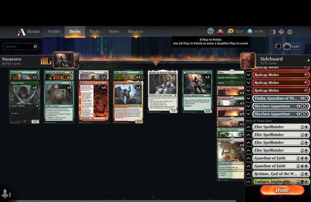 jammernaut's tweet photo. Got my 2nd 5-0 with winota! Took @moctzal's advice and added Guardian of Faith to the sideboard to blowout UW control board wipes. https://t.co/YtYKYqyeaa