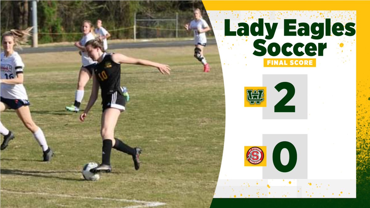 Lady Eagles defeat 3A St. Stephens 2-0 to close out the non-conference schedule! Tomorrow's game at Bishop McGuinness has been cancelled and will not be made up. The Lady Eagles will close out the regular season next week.