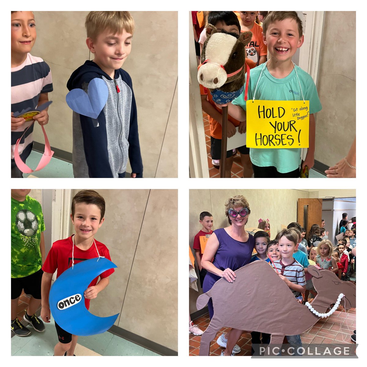 RedmonRoos's tweet photo. Crockett first annual idiom parade was a hit! #crockettroos #whyisd https://t.co/K4Hi4Al46i