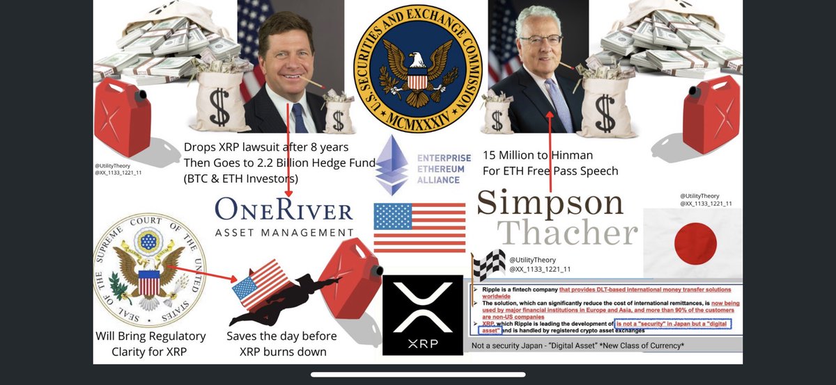 UtilityTheory's tweet photo. #XRP #NOTASECURITY #redflags #RETWEET #InvestigateTHESEC #SECmanipulation #XRPCommunity #hinman
SEC Maps was a duo research project with @XX_1133_1221_11.
All documents of connections where available at @CryptoLawUS / @JohnEDeaton1
#ETHgate Researchers ➡️@TAIGxrp @Leerzeit https://t.co/6DnWJZmNFQ