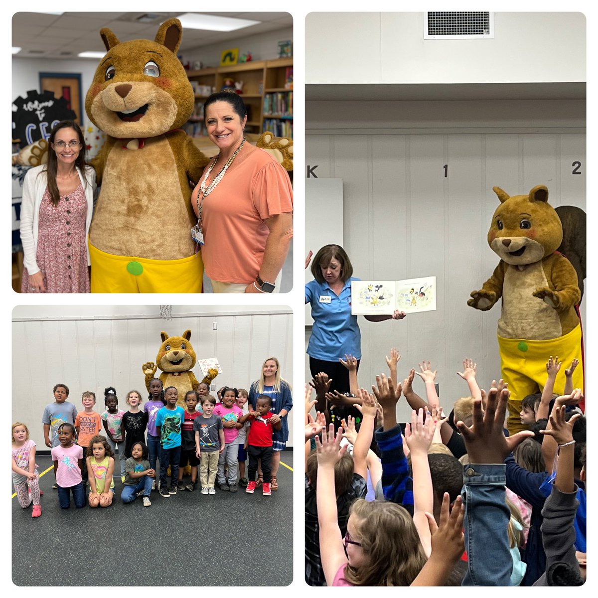 SHORT the Squirrel visited <a href="/cburgelem/">ChildersburgElem</a> to read us a book and to encourage our students to read. <a href="/TCBOE/">Talladega Co Schools</a> #LeadingTheWay It was a very enjoyable time.