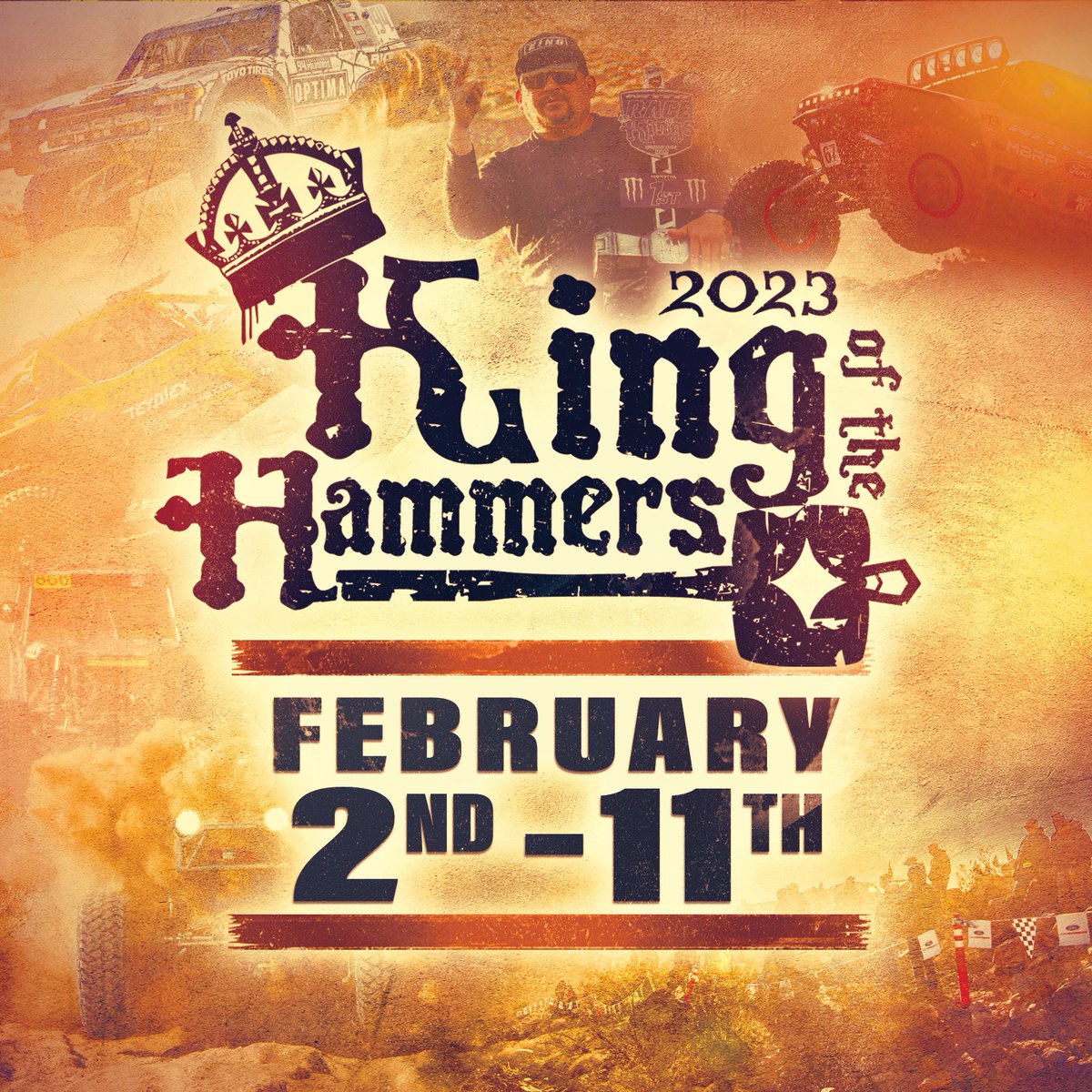 Save the date for the 17th Annual #KingoftheHammers! Just released, #KOH2023 is 39 weeks away!