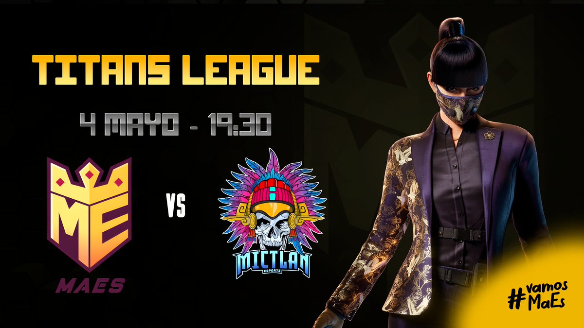 ¡El día de hoy nuestro equipo de Rainbow Six se enfrentará vs @Mictlan_Esport en la <a href="/TitansLeague1/">Titans League</a> para seguir peleando por los primeros lugares!

Sigue la transmisión en: twitch.tv/titansleague

💛💜#vamosMaEs 💛💜